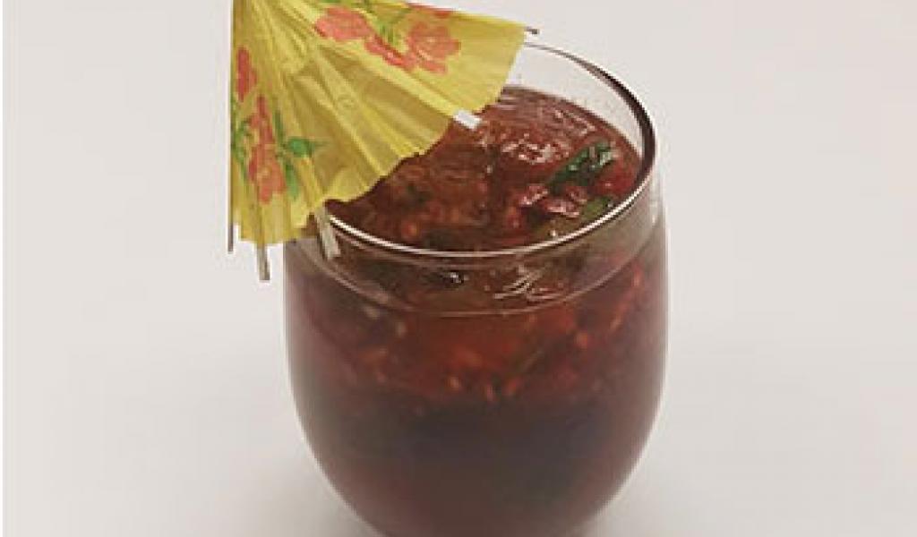 Dry9 Mocktail Contest winning beverage: Hisbiscus Raspberry Mojito